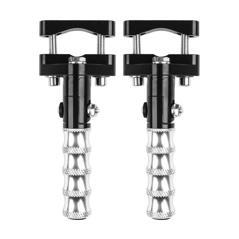Motorrad Highway FootPegs Mount Clamp/Passend for BMW R1200GS LC R1250GS R1200 GS R1300GS 2013-2025 Trittbretter for Motorrad Highway Vorderfußrasten Klappbare Fußstützenklemmen Short Angled Adjustab von JXMFKBB