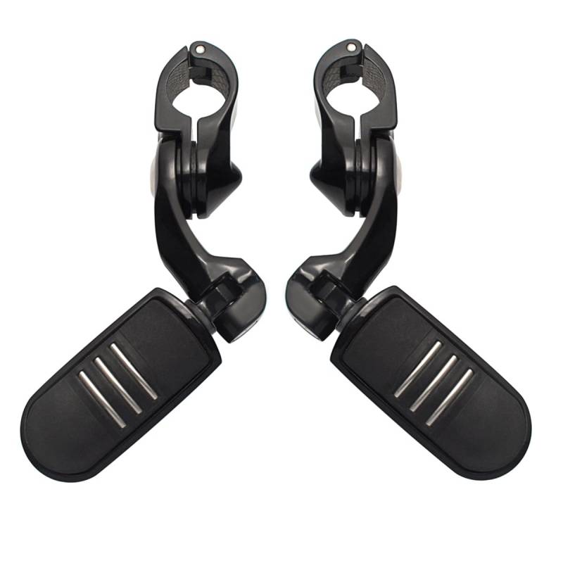 Motorrad Highway FootPegs Mount Clamp 1,25 "Highway Pegs Einstellbare Fußrasten Kurze/Fit for Harley Touring Road King Road Glide Electra Glide Street Glide Sportster Softail Short Angled Adjustable F von JXMFKBB