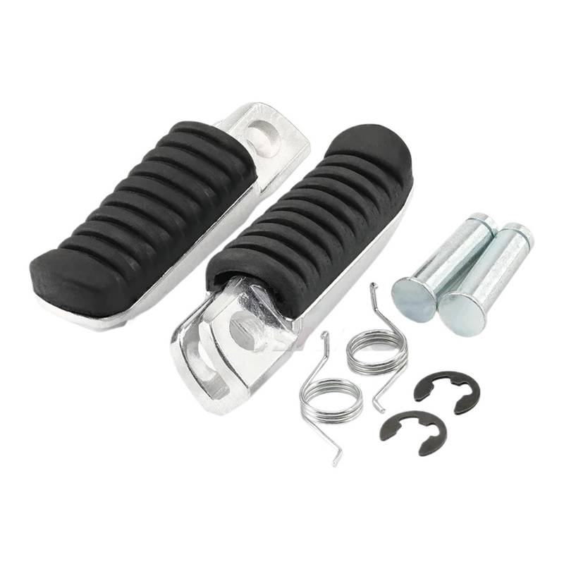Motorrad Highway FootPegs Mount Clamp Abdeckung for vordere Fußrasten for Motorrad Short Angled Adjustable Footrest Bracket Set(2PCS Foot Pedal) von JXMFKBB
