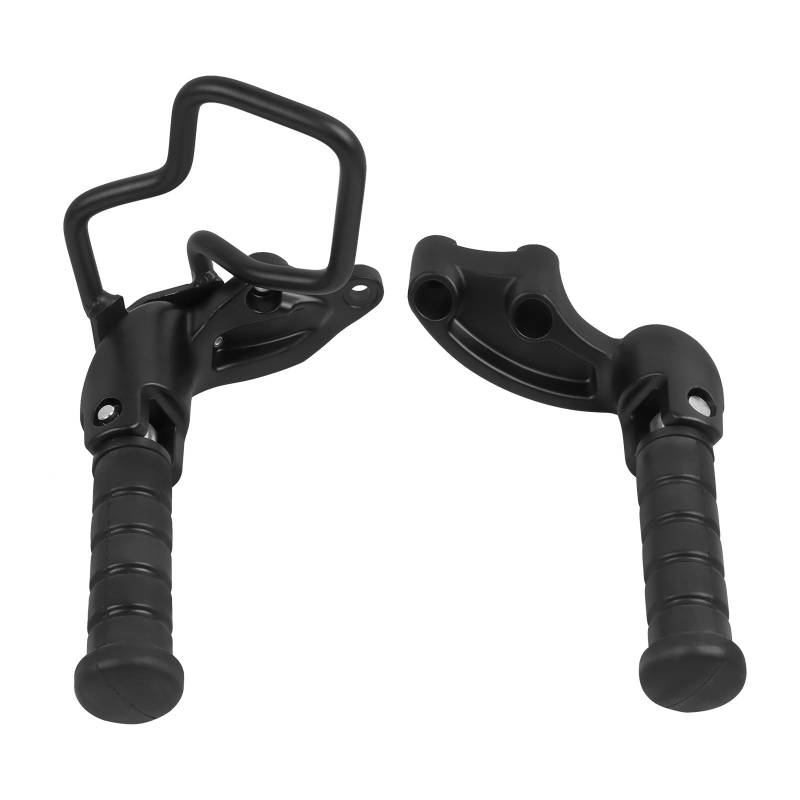 Motorrad Highway FootPegs Mount Clamp Motorrad-Fußrastenanlage Short Angled Adjustable Footrest Bracket Set von JXMFKBB