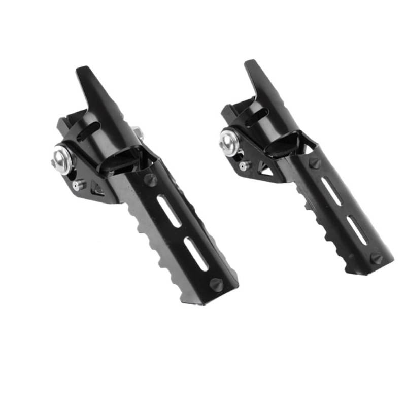 Motorrad Highway FootPegs Mount Clamp Motorrad-Fußstütze/Passend for BMW R1200GS 2013-2020 R1250GS R1200 R 1250 GS Highway Vorderfußrasten Klappfußstützen Klemmen 22-25mm Short Angled Adjustable Footr von JXMFKBB