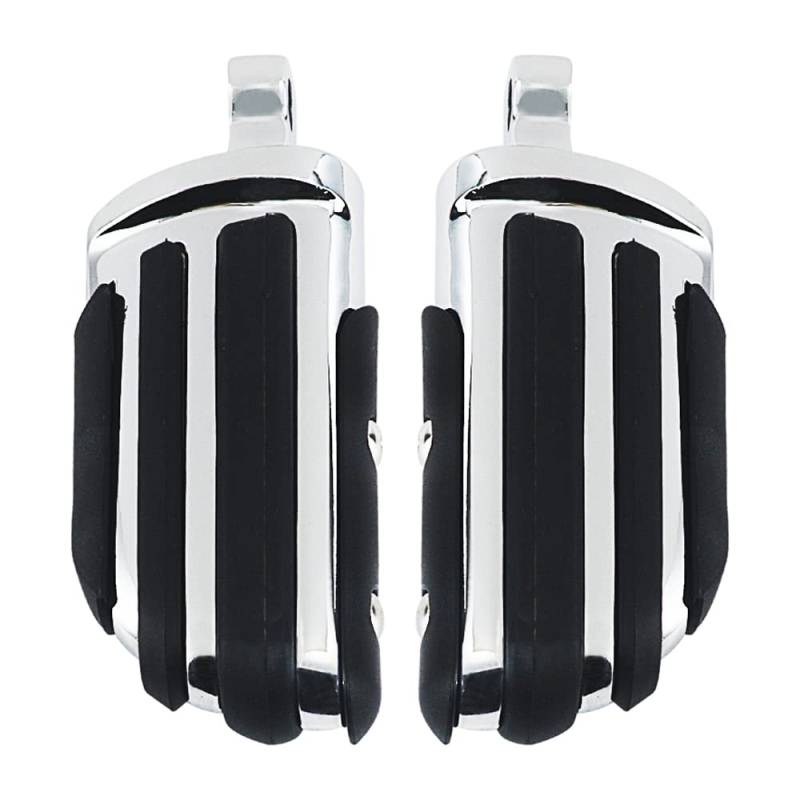 Motorrad Highway FootPegs Mount Clamp Motorrad Highway Fußrasten Fußstütze 1 1/4" Motorschutzbügel Halterungen Klemmen Short Angled Adjustable Footrest Bracket Set(Ivory) von JXMFKBB