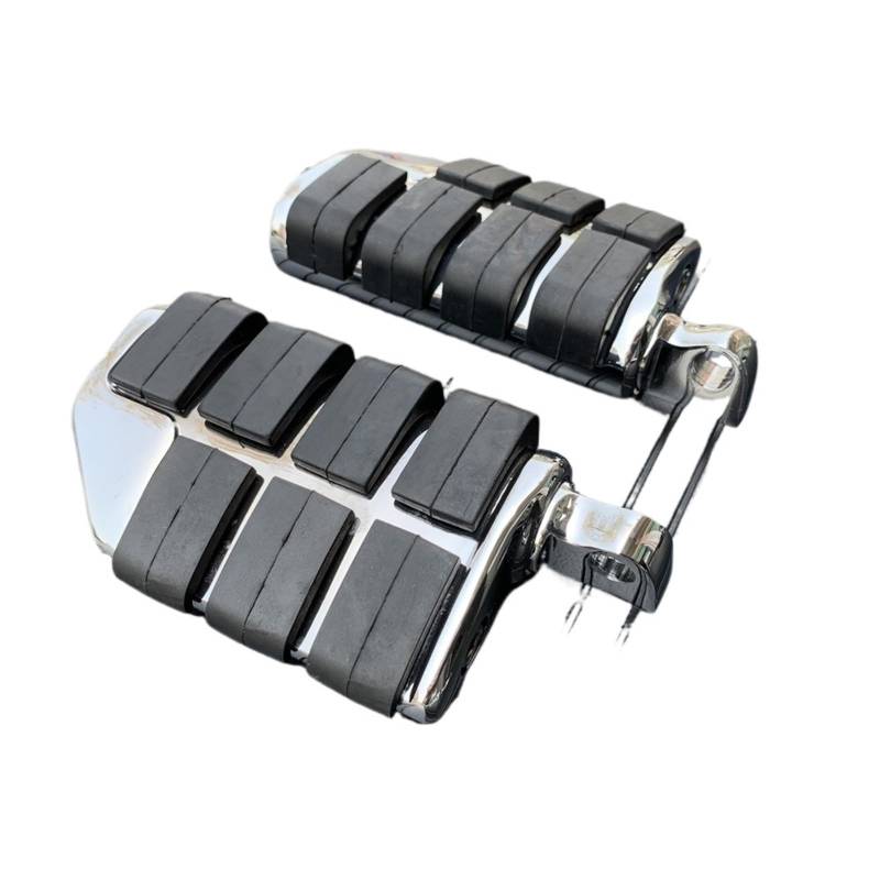 Motorrad Highway FootPegs Mount Clamp Motorrad Highway Fußrasten vorne Short Angled Adjustable Footrest Bracket Set(Footpeg) von JXMFKBB