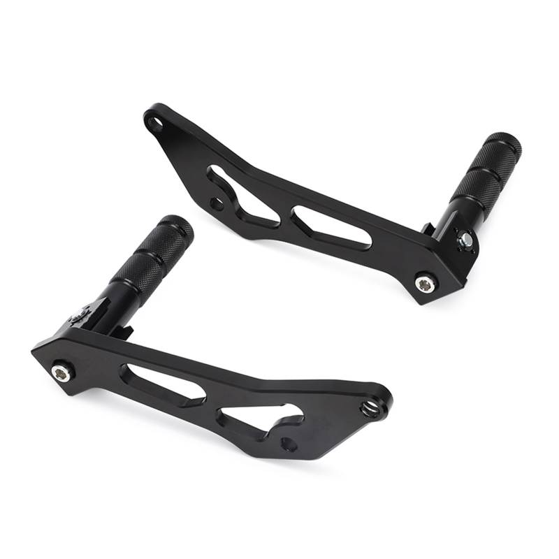 Motorrad Highway FootPegs Mount Clamp Motorrad-Hinterfußrasten/Passend for Surron Light Bee X Segway X160 X260 Faltbare Anti-Rutsch-Fußpedalhalterung, Zusatzpedal aus Aluminium Short Angled Adjustab von JXMFKBB