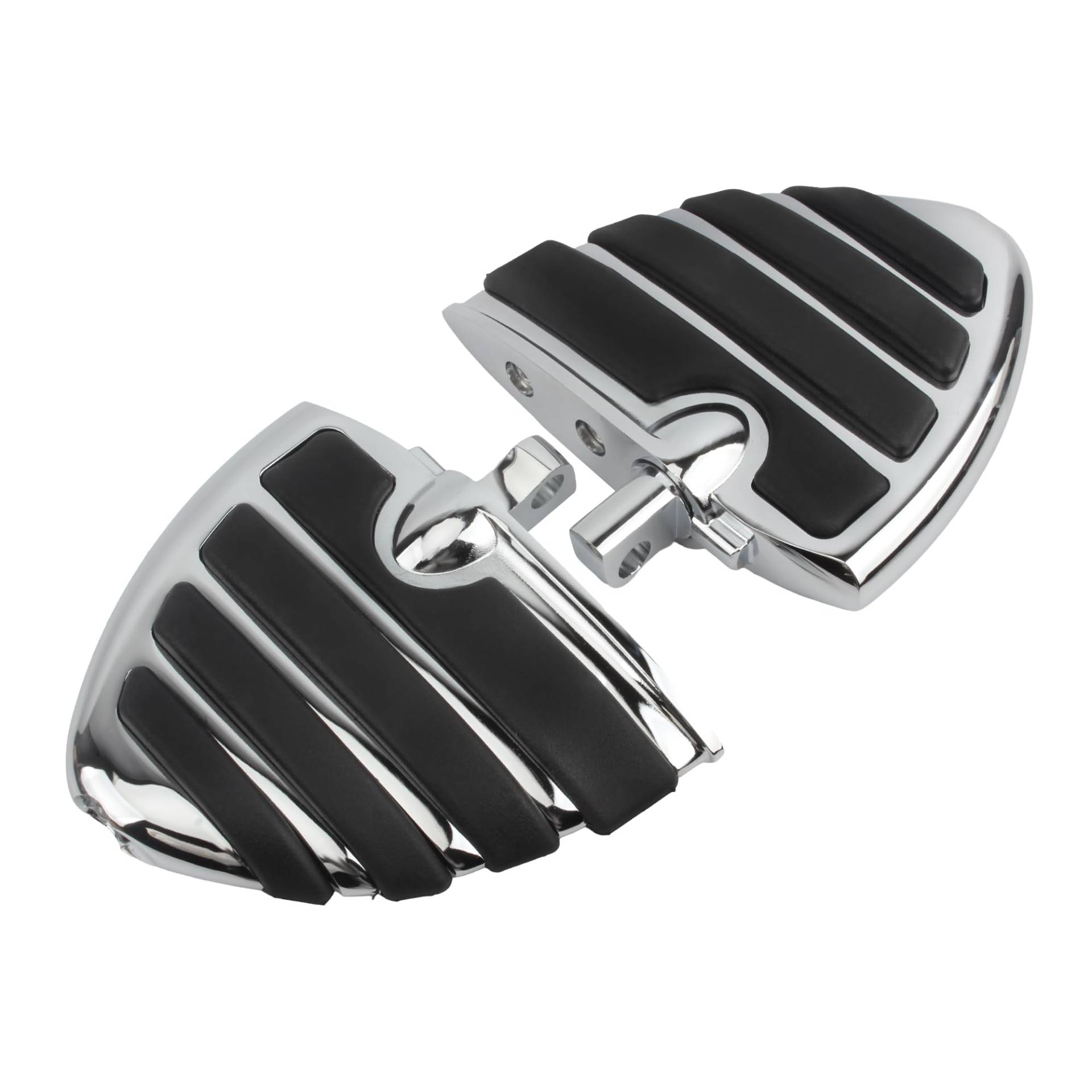 Motorrad Highway FootPegs Mount Clamp Universal Motorrad Highway Pegs Fußstützen Fußrasten Short Angled Adjustable Footrest Bracket Set(Pedal110-2) von JXMFKBB