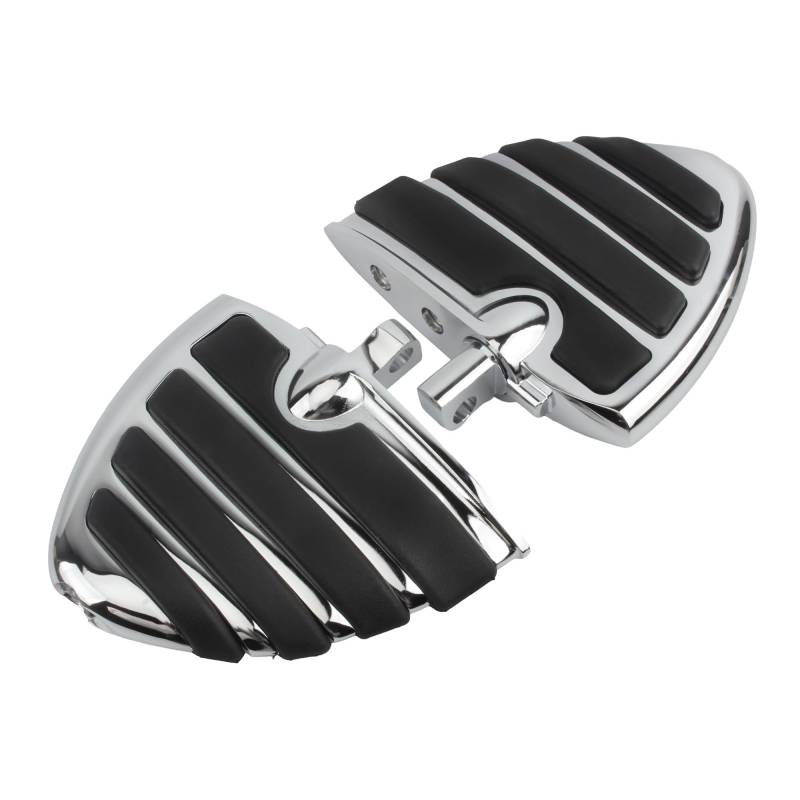 Motorrad Highway FootPegs Mount Clamp Universal Motorrad Highway Pegs Fußstützen Fußrasten Short Angled Adjustable Footrest Bracket Set(Pedal110-2) von JXMFKBB
