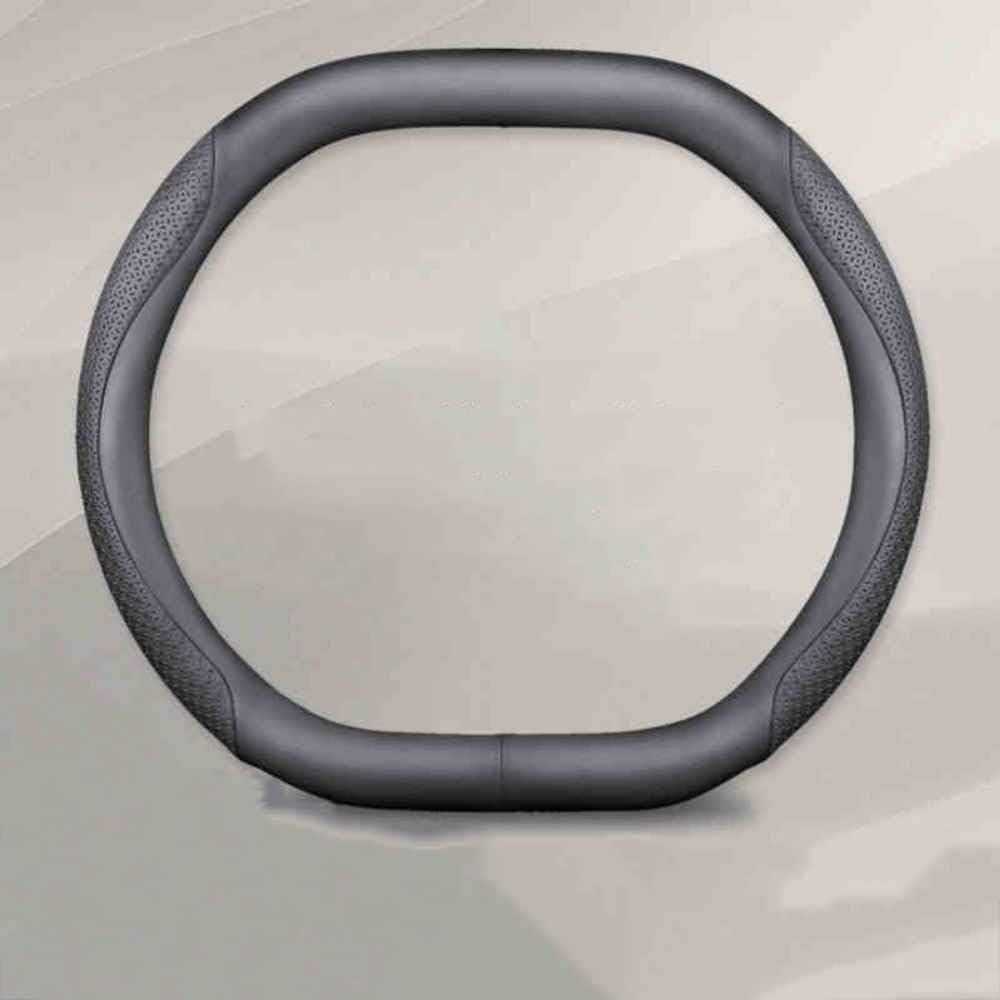 Auto Lenkradbezug für Ford Edge L 2025, Anti Rutsch Atmungsaktiv Mikrofaser Leder Auto Lenkradschoner,normal-A Black Auto Lenkradbezug für Ford Edge L 2025, Anti Rutsch Atmungsaktiv Mikrofaser Leder Auto Lenkradschoner,normal-A Black von JXTTJ