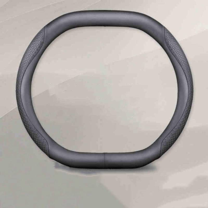 Auto Lenkradbezug für Ford Edge L 2025, Anti Rutsch Atmungsaktiv Mikrofaser Leder Auto Lenkradschoner,normal-A Black von JXTTJ