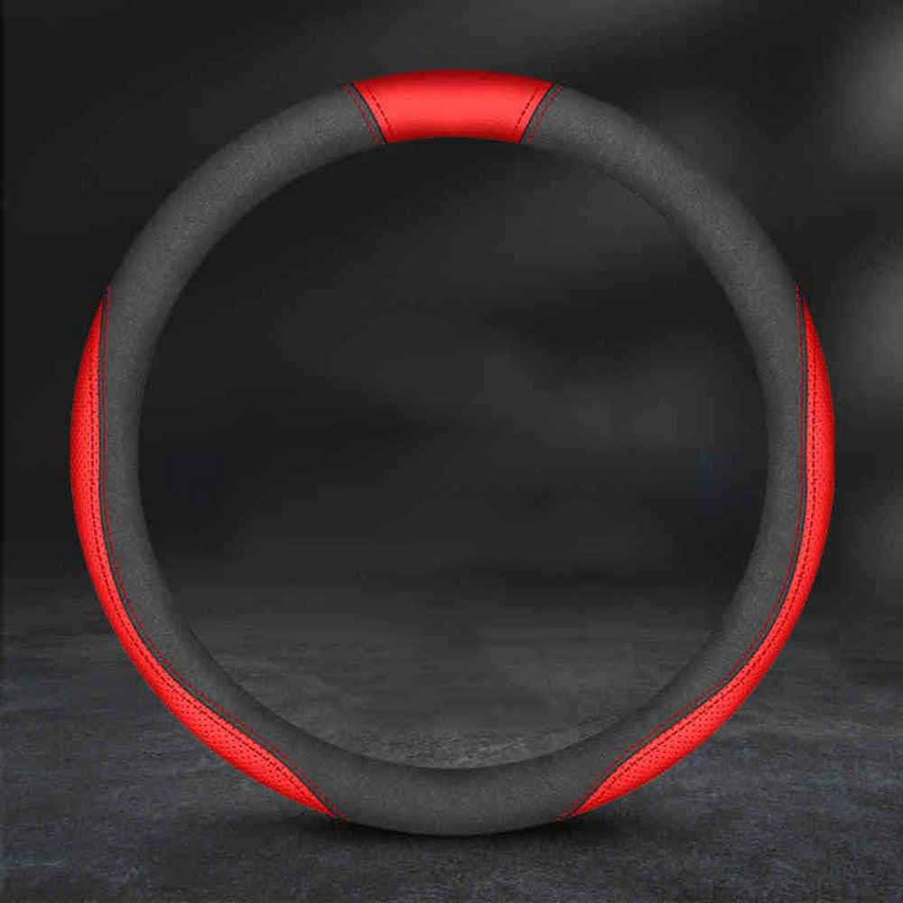 Auto Lenkradbezug für Ford Mondeo 2013-2017 2019 2021 Suede, Anti Rutsch Atmungsaktiv Mikrofaser Leder Auto Lenkradschoner,normal-D Suede Red Auto Lenkradbezug für Ford Mondeo 2013-2017 2019 2021 Suede, Anti Rutsch Atmungsaktiv Mikrofaser Leder Auto Lenkradschoner,normal-D Suede Red von JXTTJ