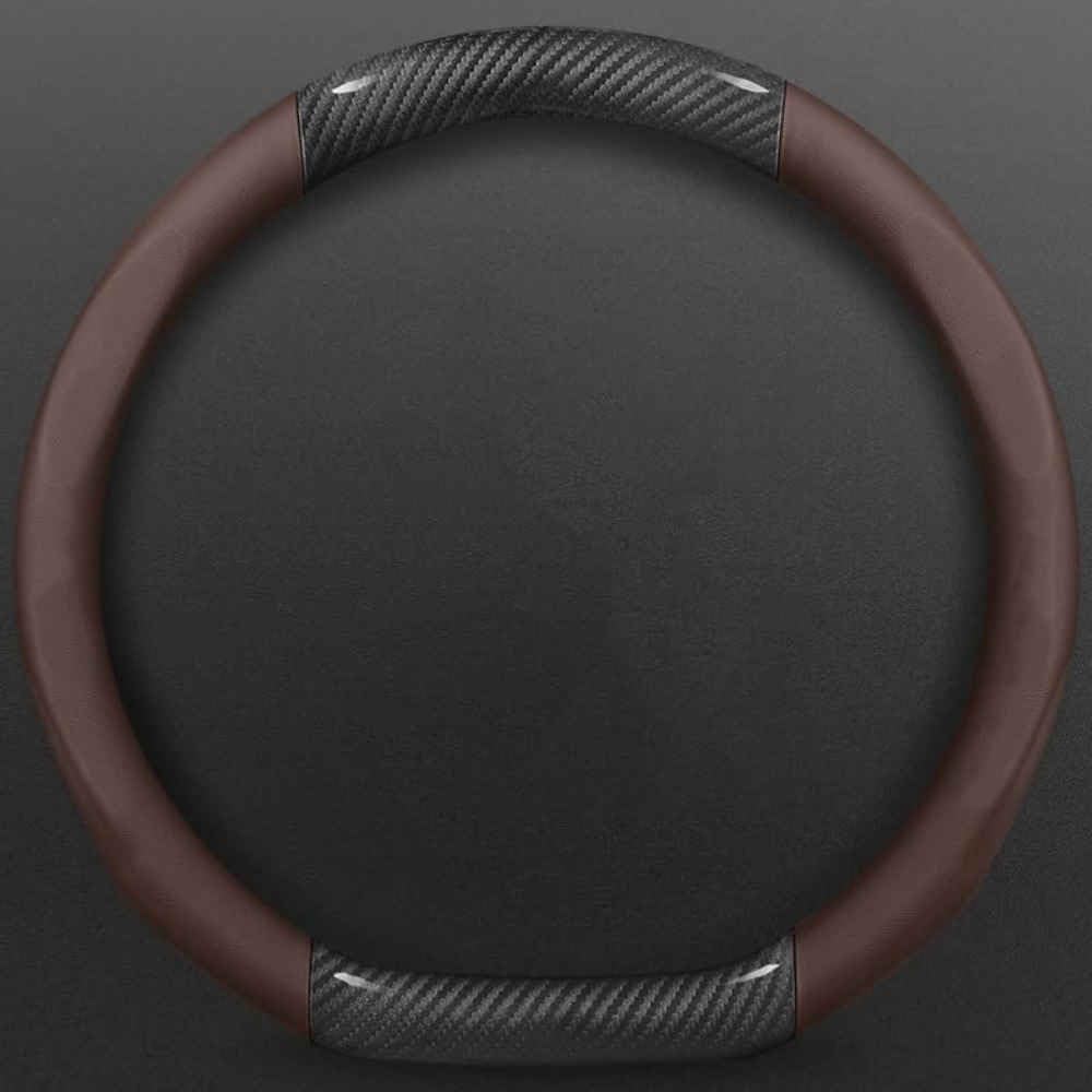 Auto Lenkradbezug für VW CC 2009-2012, Anti Rutsch Atmungsaktiv Mikrofaser Leder Auto Lenkradschoner,DType-Bbrown Auto Lenkradbezug für VW CC 2009-2012, Anti Rutsch Atmungsaktiv Mikrofaser Leder Auto Lenkradschoner,DType-Bbrown von JXTTJ