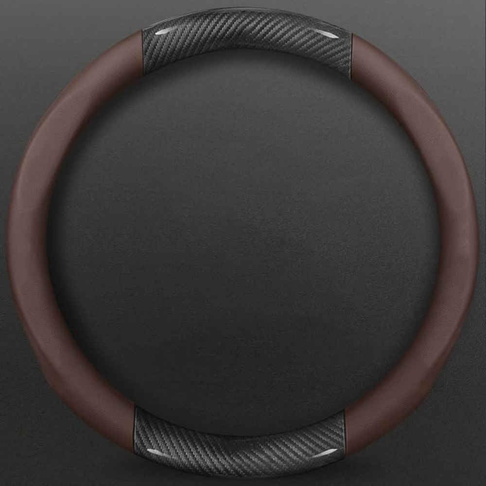 Auto Lenkradbezug für VW CC 2009-2012, Anti Rutsch Atmungsaktiv Mikrofaser Leder Auto Lenkradschoner,OType-Bbrown Auto Lenkradbezug für VW CC 2009-2012, Anti Rutsch Atmungsaktiv Mikrofaser Leder Auto Lenkradschoner,OType-Bbrown von JXTTJ