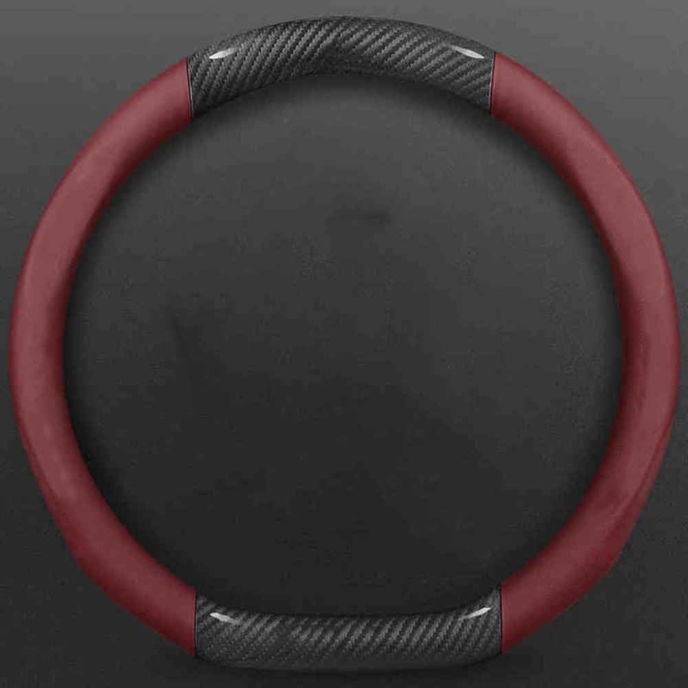 Auto Lenkradbezug für VW Passat 2005-2011, Anti Rutsch Atmungsaktiv Mikrofaser Leder Auto Lenkradschoner,DType-Cred Auto Lenkradbezug für VW Passat 2005-2011, Anti Rutsch Atmungsaktiv Mikrofaser Leder Auto Lenkradschoner,DType-Cred von JXTTJ