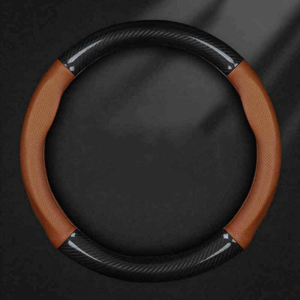 Auto Lenkradbezug für VW Tiguan L TERAMONT TAYRON T-ROC, Anti Rutsch Atmungsaktiv Mikrofaser Leder Auto Lenkradschoner,DType-Bred Auto Lenkradbezug für VW Tiguan L TERAMONT TAYRON T-ROC, Anti Rutsch Atmungsaktiv Mikrofaser Leder Auto Lenkradschoner,DType-Bred von JXTTJ