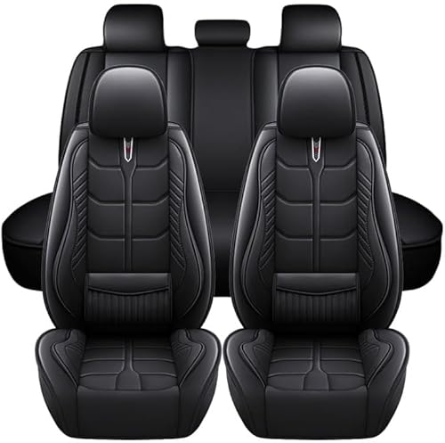 JXTTJ Auto Sitzbezüge Set für Skoda Octavia Mk4 /(NX)/2021 2022 2023 2024, 5 Sitzer Schonbezüge Sitzschoner Vorne Hinten Wasserdicht Sitzauflage Accessories,B Black von JXTTJ