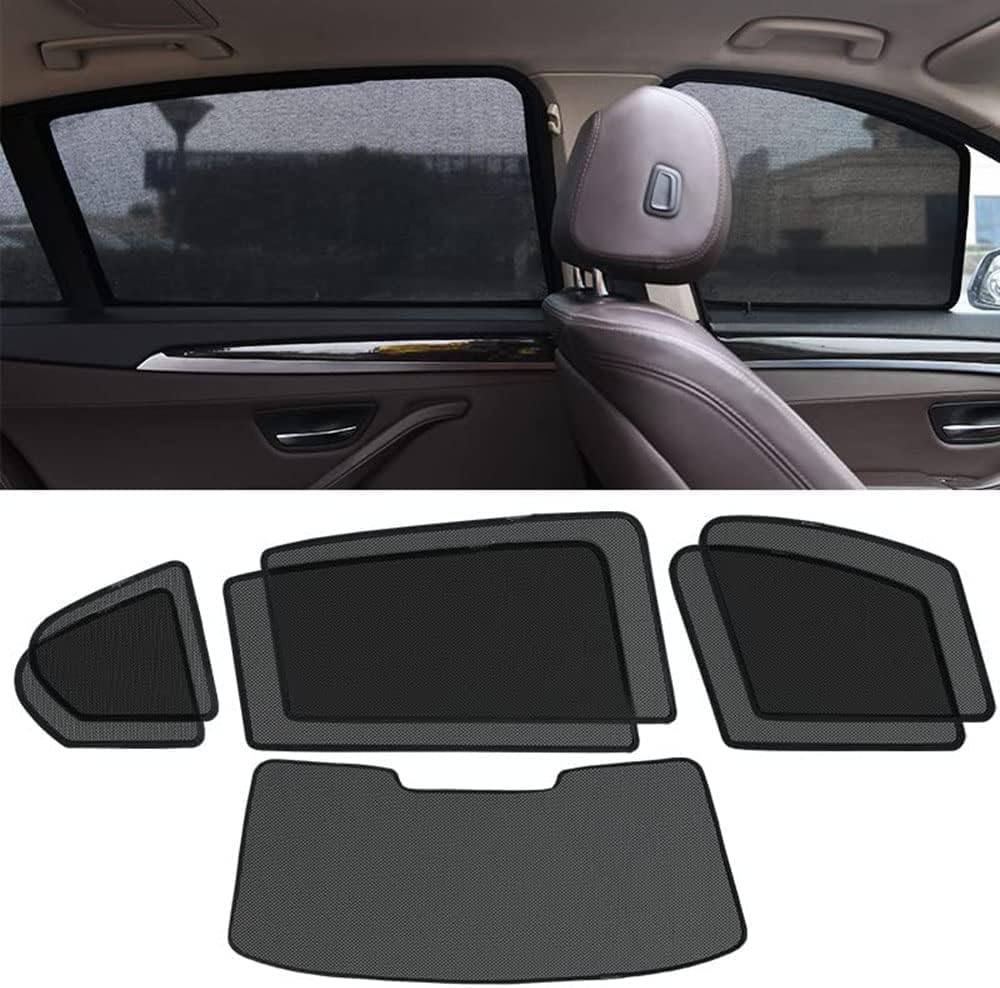 Auto Seitenfenster Sonnenschutz Für DS 3 Crossback (2018–2022), Magnetische Sonnenblenden Visier Windschutzscheibe Block UV Strahlenschutz Auto ZubehöR,6 Sides+1rear von JXZXC