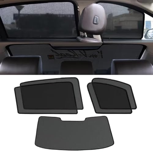 Auto Seitenfenster Sonnenschutz Für Ford Focus Fünftürer (2004–2010), Magnetische Sonnenblenden Visier Windschutzscheibe Block UV Strahlenschutz Auto ZubehöR,4sides+1rear von JXZXC