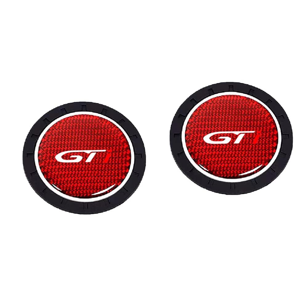 2 Stück Auto Getränkehalter Untersetzer für Peugeot GT GTI GTLINE 206 208 307 308 Wasserdicht Anti-Rutsch Becherhalter Auto Innere Zubehör,normal-Red Gt I 2 Stück Auto Getränkehalter Untersetzer für Peugeot GT GTI GTLINE 206 208 307 308 Wasserdicht Anti-Rutsch Becherhalter Auto Innere Zubehör,normal-Red Gt I von JYHBAQWN
