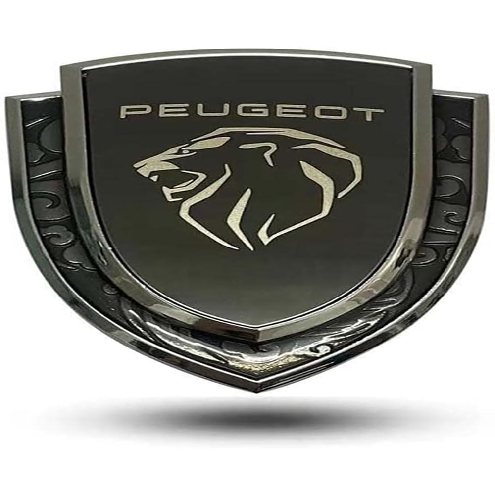 Auto Emblem für Peugeot 208 2019-2024, Abzeichen Emblem Logo Buchstaben Auto Seite Motorhaube Kofferraum Außen Front Motorhaube Auto Emblem für Peugeot 208 2019-2024, Abzeichen Emblem Logo Buchstaben Auto Seite Motorhaube Kofferraum Außen Front Motorhaube von JYHBAQWN