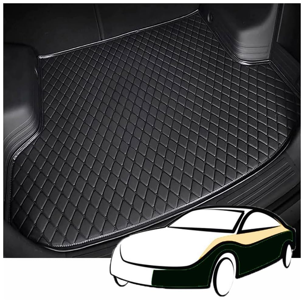 Auto Leder Kofferraummatten, Für Peugeot 208 2012-2019 Langlebiges Wasserdicht Kratzfest Kofferraumwanne Schutzmatte, Innenraum ZubehöR,normal-A Black Auto Leder Kofferraummatten, Für Peugeot 208 2012-2019 Langlebiges Wasserdicht Kratzfest Kofferraumwanne Schutzmatte, Innenraum ZubehöR,normal-A Black von JYHBAQWN