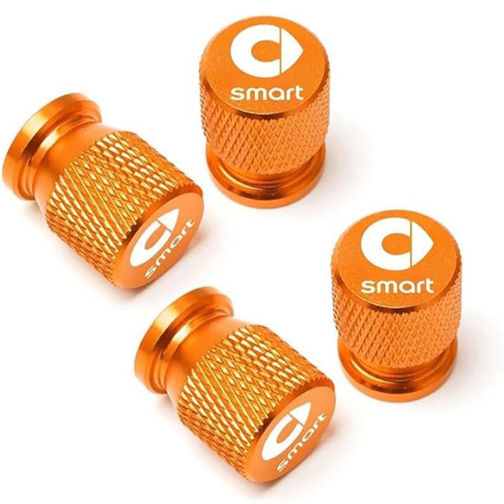 Auto Ventildeckel für SMART fortwo W451/W453,4 Stück Reifen Ventilkappen Staubdicht Korrosionsbeständig Außendekoration Zubehör,normal-7 Auto Ventildeckel für SMART fortwo W451/W453,4 Stück Reifen Ventilkappen Staubdicht Korrosionsbeständig Außendekoration Zubehör,normal-7 von JYHBAQWN