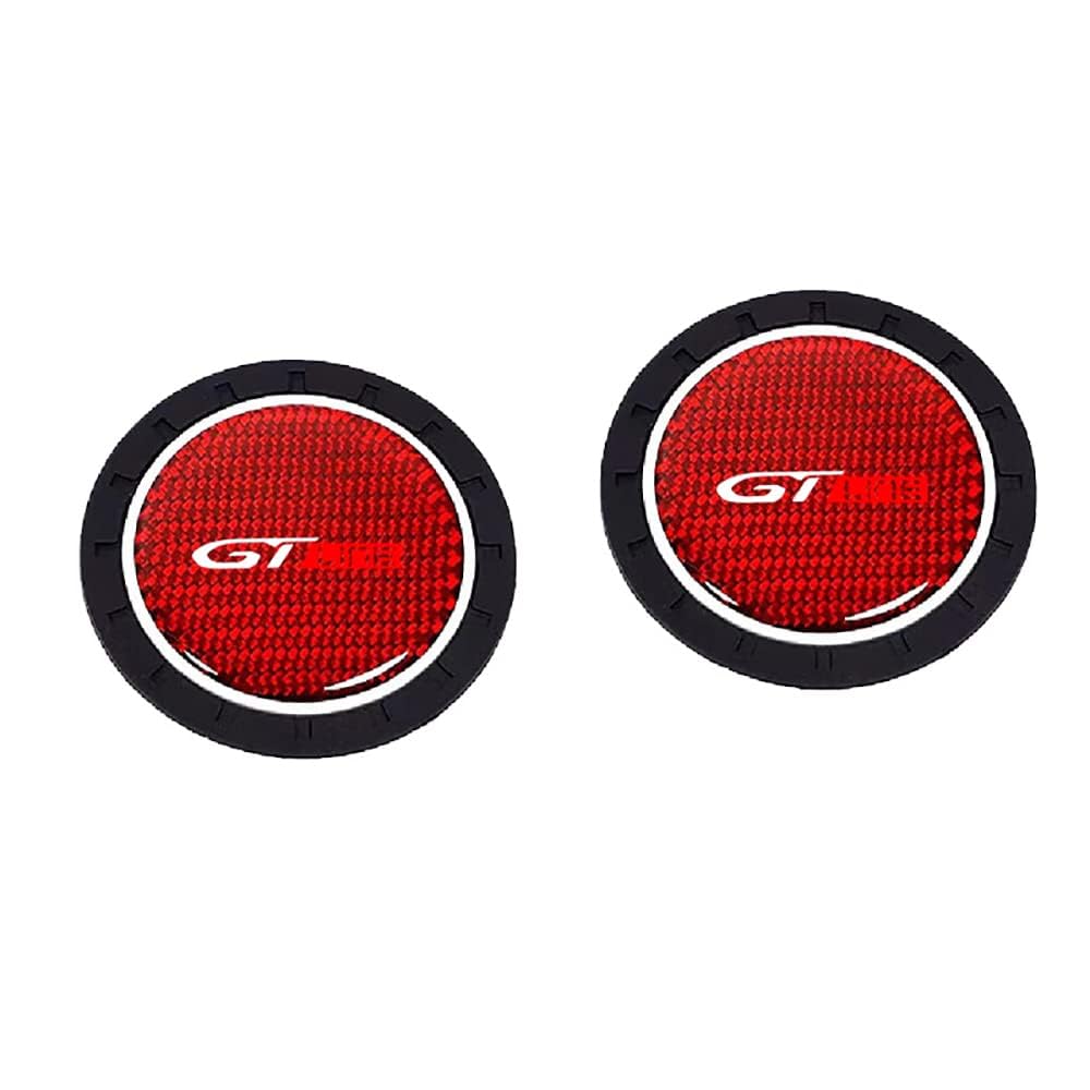 JYHBAQWN 2 Stück Auto Getränkehalter Untersetzer für Peugeot GT GTI GTLINE 206 208 307 308 Wasserdicht Anti-Rutsch Becherhalter Auto Innere Zubehör,normal-Red Gt Line JYHBAQWN 2 Stück Auto Getränkehalter Untersetzer für Peugeot GT GTI GTLINE 206 208 307 308 Wasserdicht Anti-Rutsch Becherhalter Auto Innere Zubehör,normal-Red Gt Line von JYHBAQWN