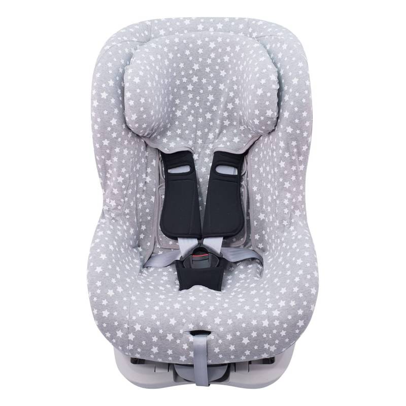 JYOKO KIDS Bezug Universal für Auto-Kindersitz mit Kopfstütze (White Star) von JYOKO