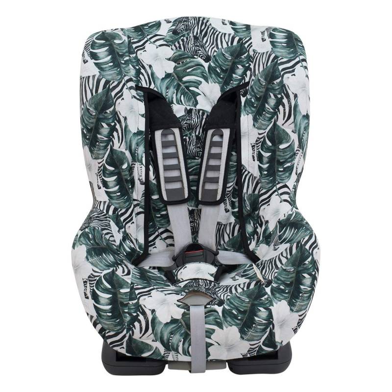 JYOKO Kids Bezug für Auto-Kindersitz ohne Kopfteil, Hergestellt aus extra weicher Baumwolle (Zebra) von JYOKO