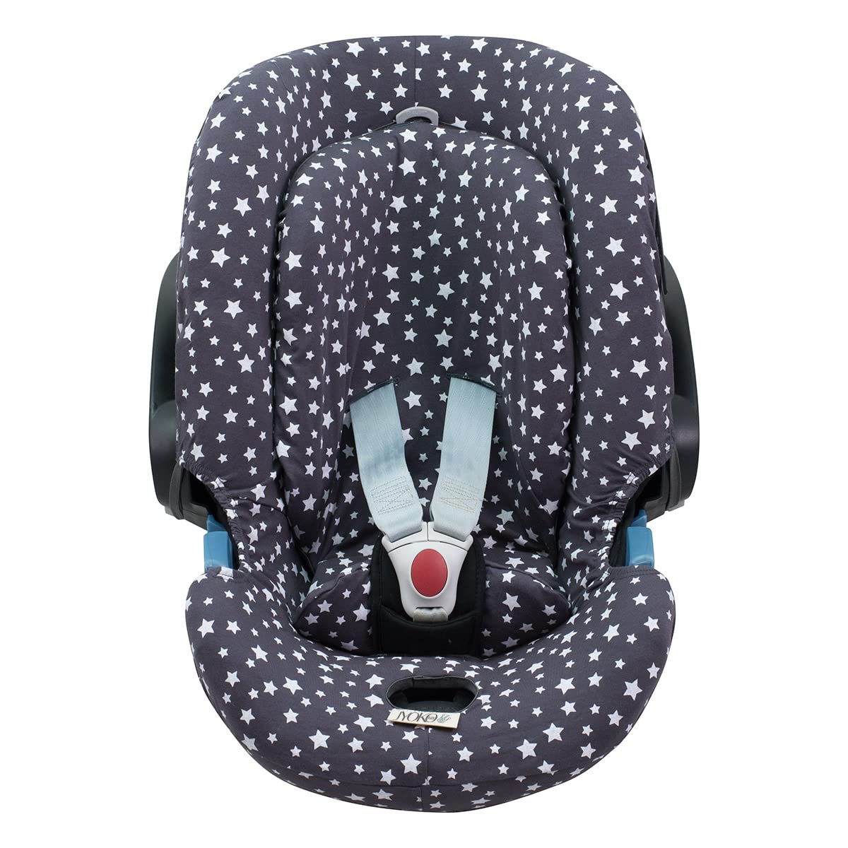 JYOKO Kids SitzBezug kompatibel mit Cybex Aton Cloud-Q-M-2-4-5 (ATON 4, Winter Sky) von JYOKO