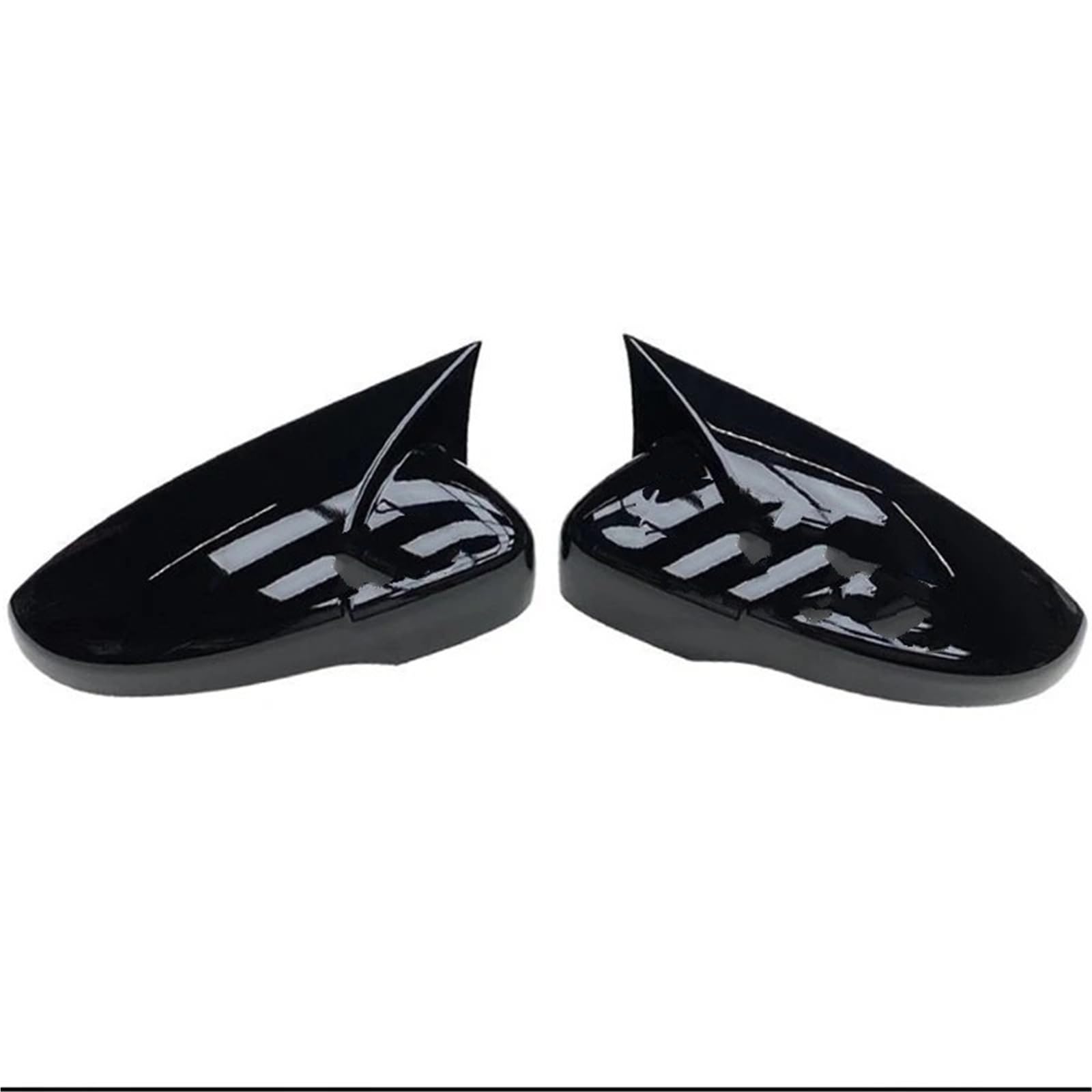 JYUTDW 2X Carbon Look Seitenflügelspiegelabdeckung Für Golf 6 MK6 GTI GTD 2009-2013 Seitenrückspiegelkappenabdeckung Autotürspiegelabdeckungen Kappen Auto Rückspiegel Abdeckung(1 Pair Black) von JYUTDW