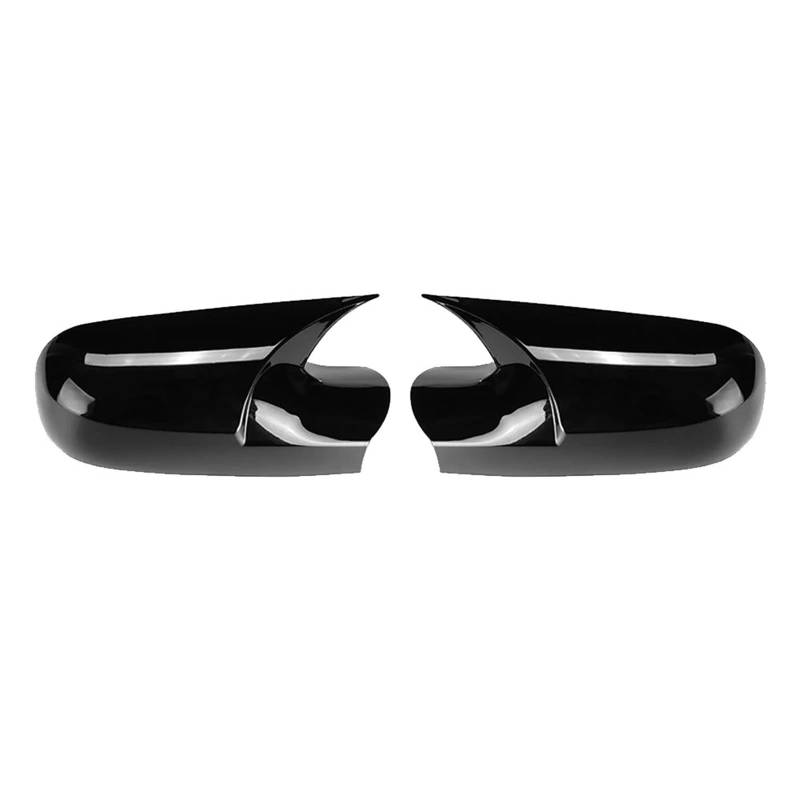 JYUTDW Auto Rückspiegel Abdeckung Tür Rückspiegel Abdeckung Spiegel Abdeckung Kappe Carbon Schwarz Für Renault Für Megane 2 MK2 2002-2009 Auto Rückspiegelgehäuse(Black) von JYUTDW