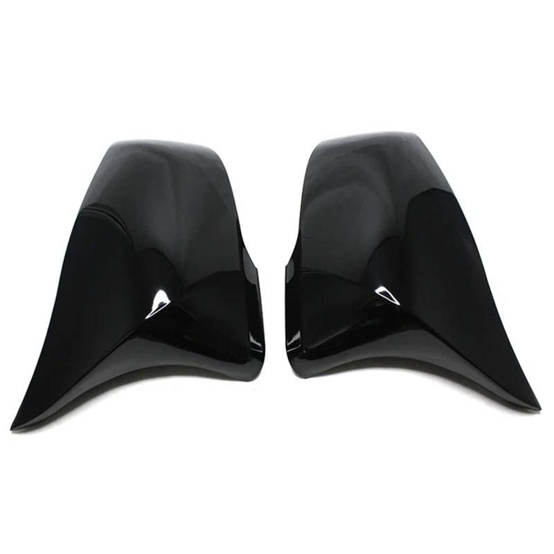 JYUTDW Auto Spiegel Cover 2 Stücke Für 1 Serie F52 2 Serie F45 Active Tourer X1 F48 F49 X2 F39 Z4 G29 Carbon Fiber Rückspiegel Abdeckung Auto Außenspiegel Gehäuse Auto Spiegelkappen(Bright Black) von JYUTDW