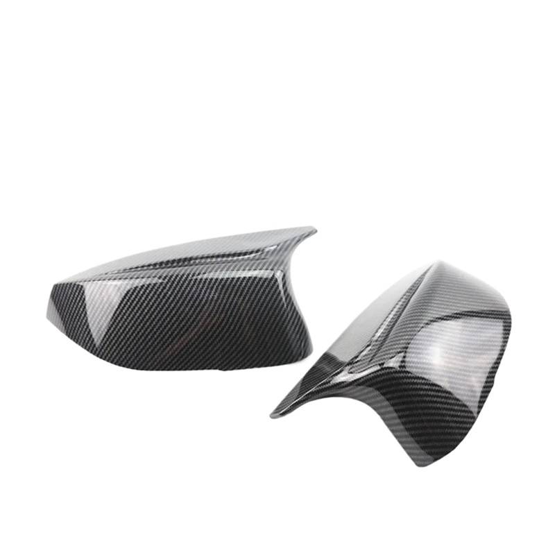 JYUTDW Auto Spiegel Cover Helles Schwarzes Rückspiegelgehäuse Für Außenspiegel, Für Infiniti Für Q50 Q60 QX30 Q70 2014–2022 Auto Spiegelkappen(Carbon Fiber Look) von JYUTDW