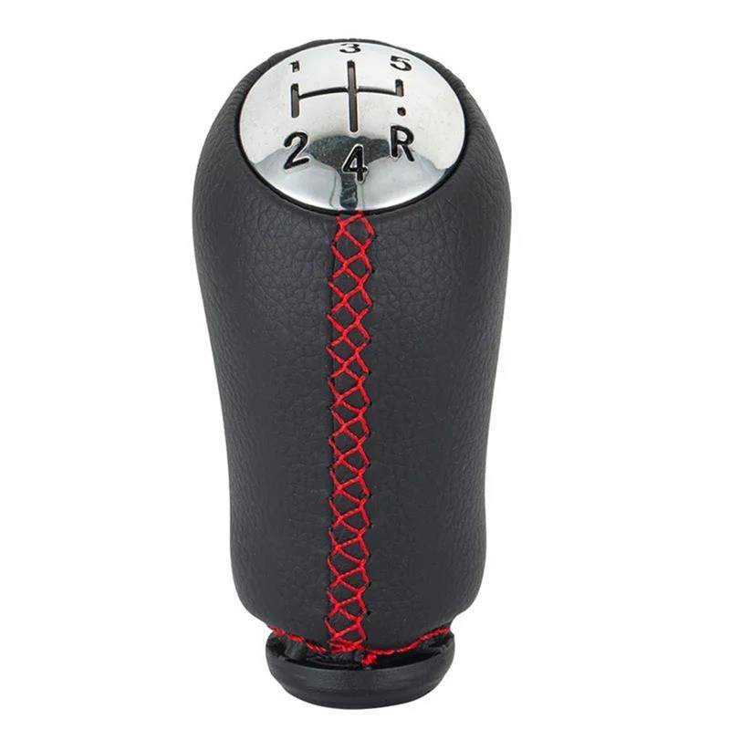 JYUTDW Automatik Schalthebel 17mm Für Renault Für CLIO MK3 3 III Megane MK2 Scenic MK2 5 Geschwindigkeit Schaltknauf Stick Kopf Auto Getriebe Schalthebel Griff Schaltkopf Knauf Handball(Red Line) von JYUTDW