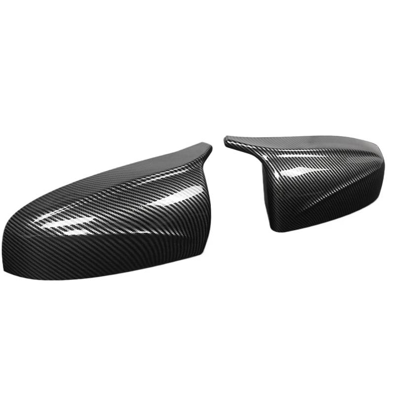 JYUTDW Carbonfaser-Look M Style Seitenspiegel-Abdeckkappe Für X5 E70 X6 E71 2007-2013 Autozubehör ABS Auto-Außenspiegelabdeckungen Auto Rückspiegel Abdeckung von JYUTDW