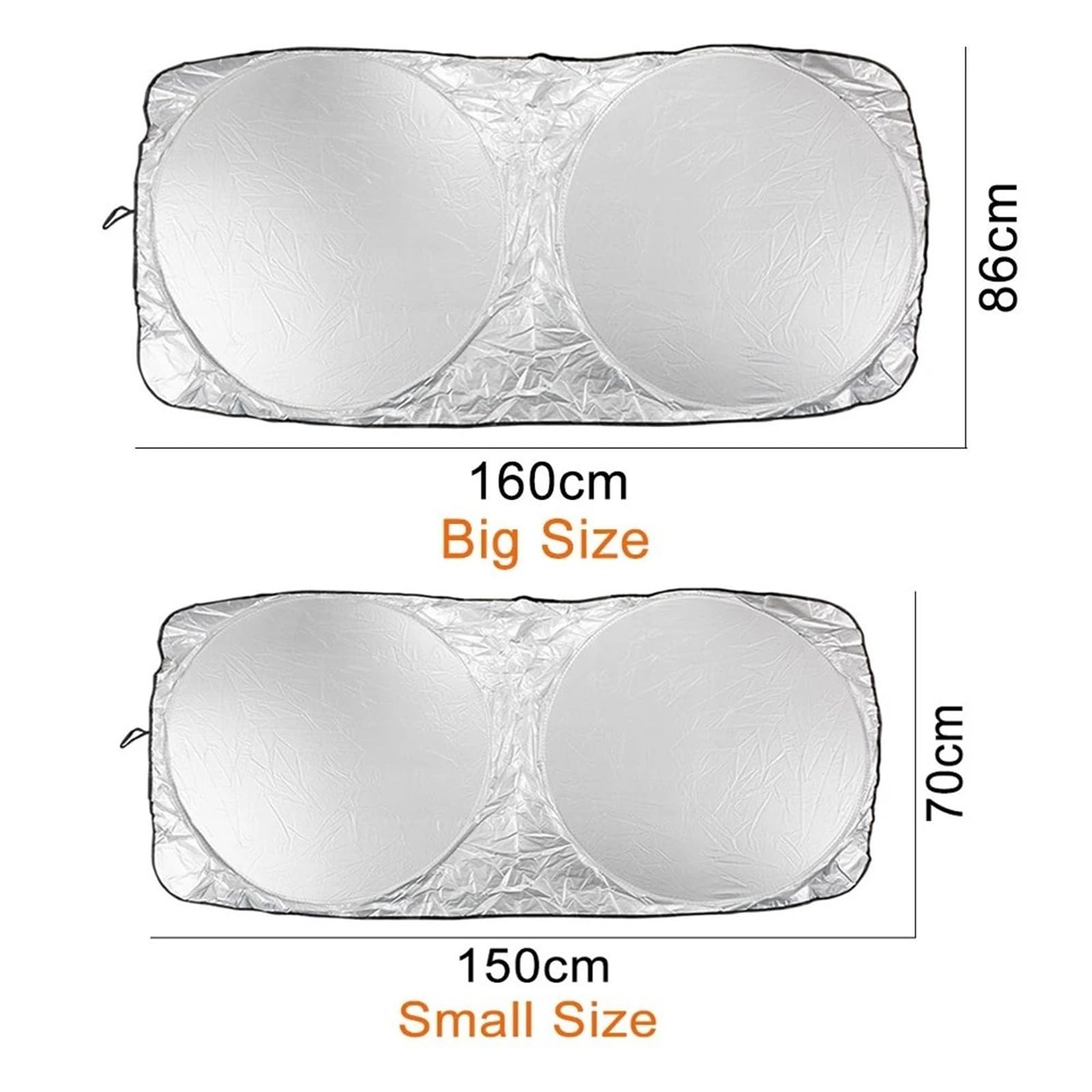 JYUTDW Frontscheibenabdeckung Windschutzscheibenvisier Autovisier Auto-Sonnenschutz Frontscheibe Für Mazda Für CX5 CX-5 KE KF AWD Skyactiv CX 5 Faltbarer Auto Sonnenschirm(Small Logo) von JYUTDW