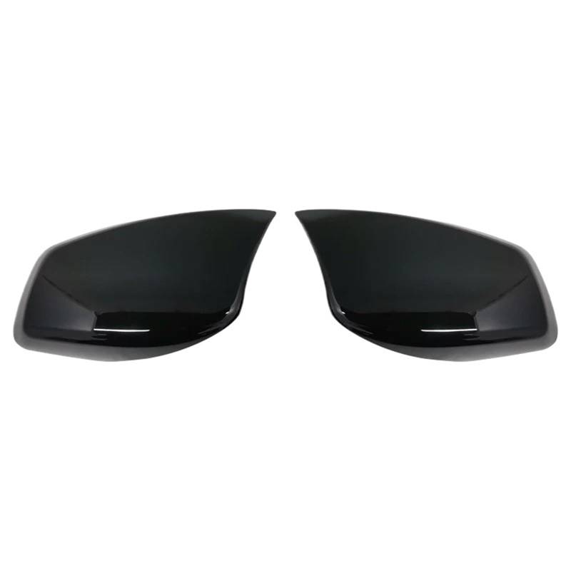 JYUTDW Türrückspiegelabdeckung Auto-Rückspiegeltür-Außenspiegel-Abdeckkappen Schalengehäuse Für E60 E61 E63 E64 5er-Reihe Modell 2004-2008 Auto Rückspiegel Abdeckung(Black) von JYUTDW