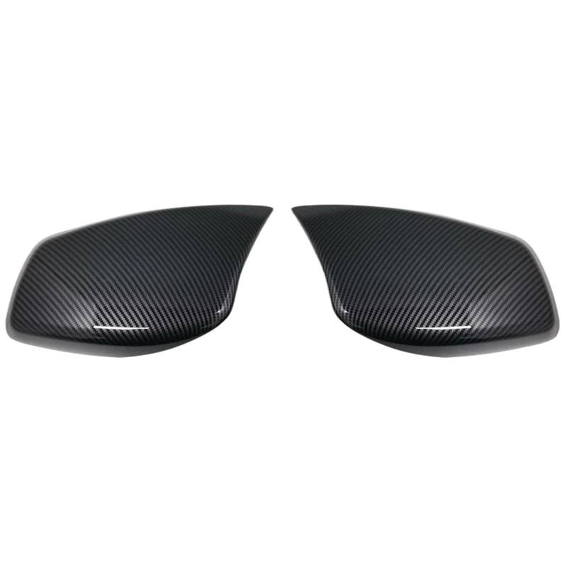 JYUTDW Türrückspiegelabdeckung Auto-Rückspiegeltür-Außenspiegel-Abdeckkappen Schalengehäuse Für E60 E61 E63 E64 5er-Reihe Modell 2004-2008 Auto Rückspiegel Abdeckung(Carbon Pattern) von JYUTDW