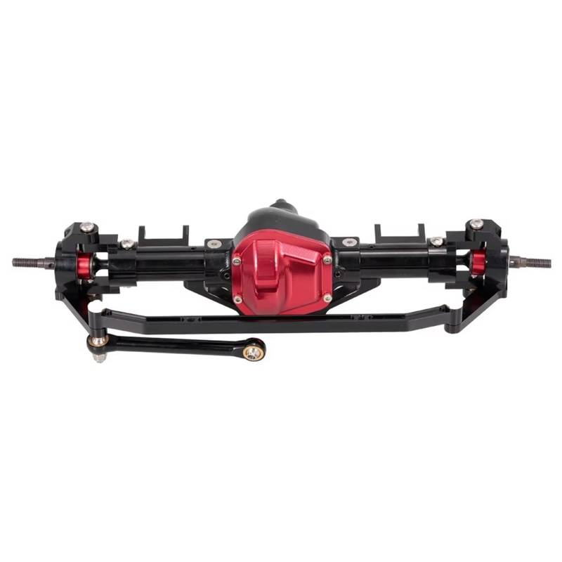JYYTERD RC Vorder Hinter Achse Kompatibel Mit Axial Für SCX10 1:10 RC Crawler Auto Upgrade Teile CNC Metall RC Auto Vordere Hinterachse Zubehör(Front) von JYYTERD