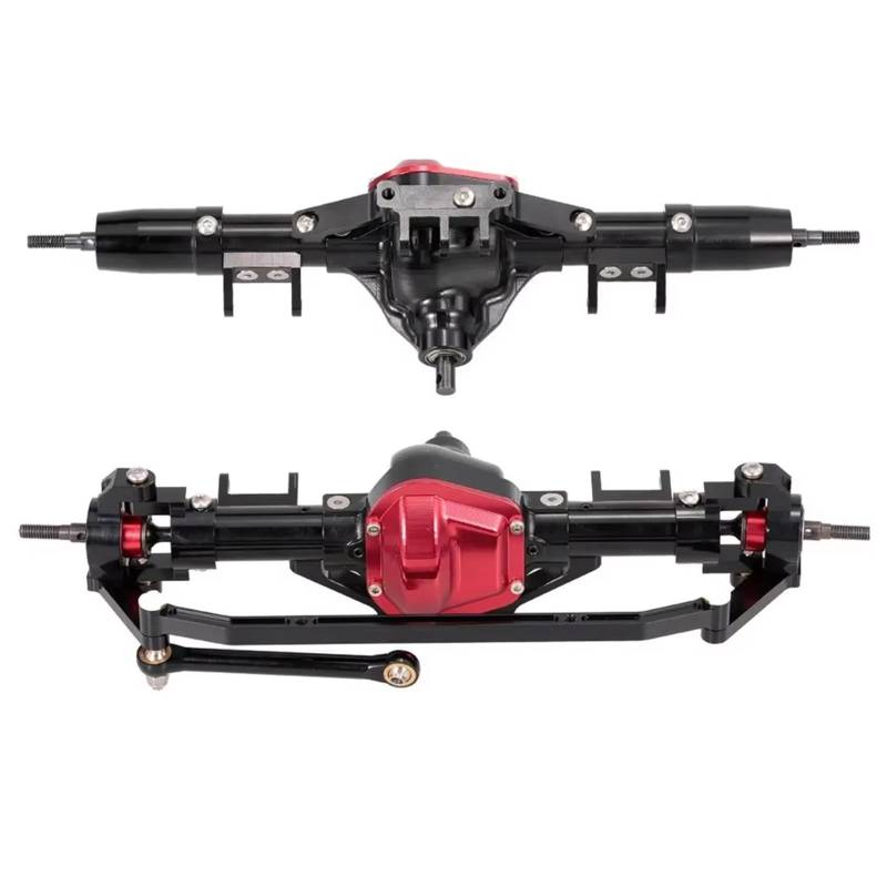 JYYTERD RC Vorder Hinter Achse Kompatibel Mit Axial Für SCX10 1:10 RC Crawler Car Upgrade-Teile Metall RC Car Vorder- Und Hinterachse Ersatzzubehör(Front and Rear) von JYYTERD