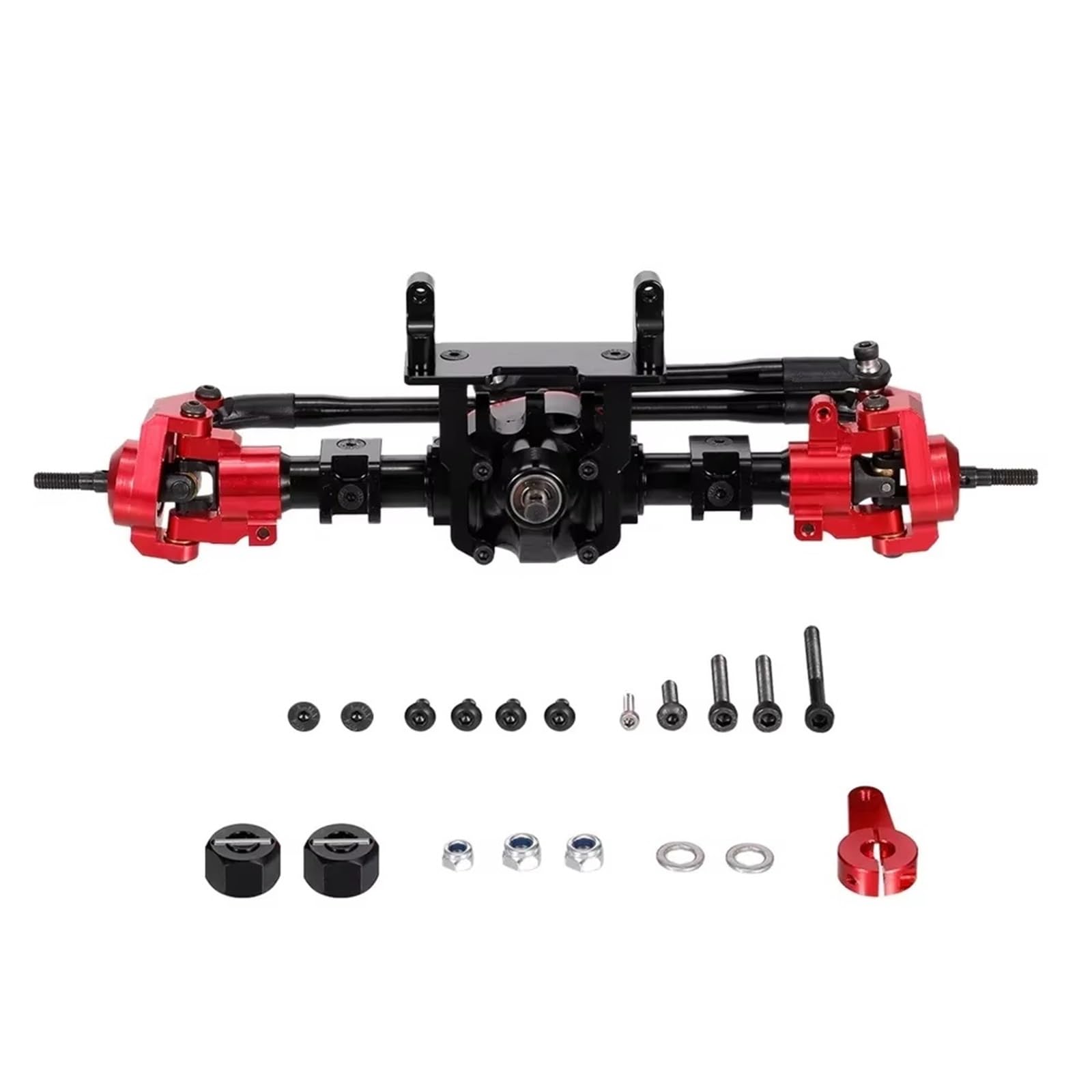 JYYTERD RC Vorder Hinter Achse Kompatibel Mit Axial Für SCX10 II 90046 90047 1:10 RC Crawler Car CNC Metall Vorderachse Hinterachse Mit Schutz(Front) von JYYTERD