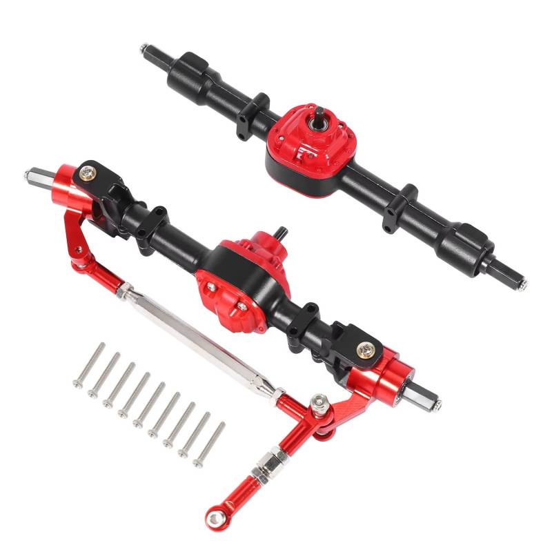 JYYTERD RC Vorder Hinter Achse Kompatibel Mit MN D90 D91 D96 D99S MN90 MN96 MN99 Für MN99S 1/12 RC-Auto-Upgrade-Teile RC-Auto Vorne Hinten Komplette Achse von JYYTERD