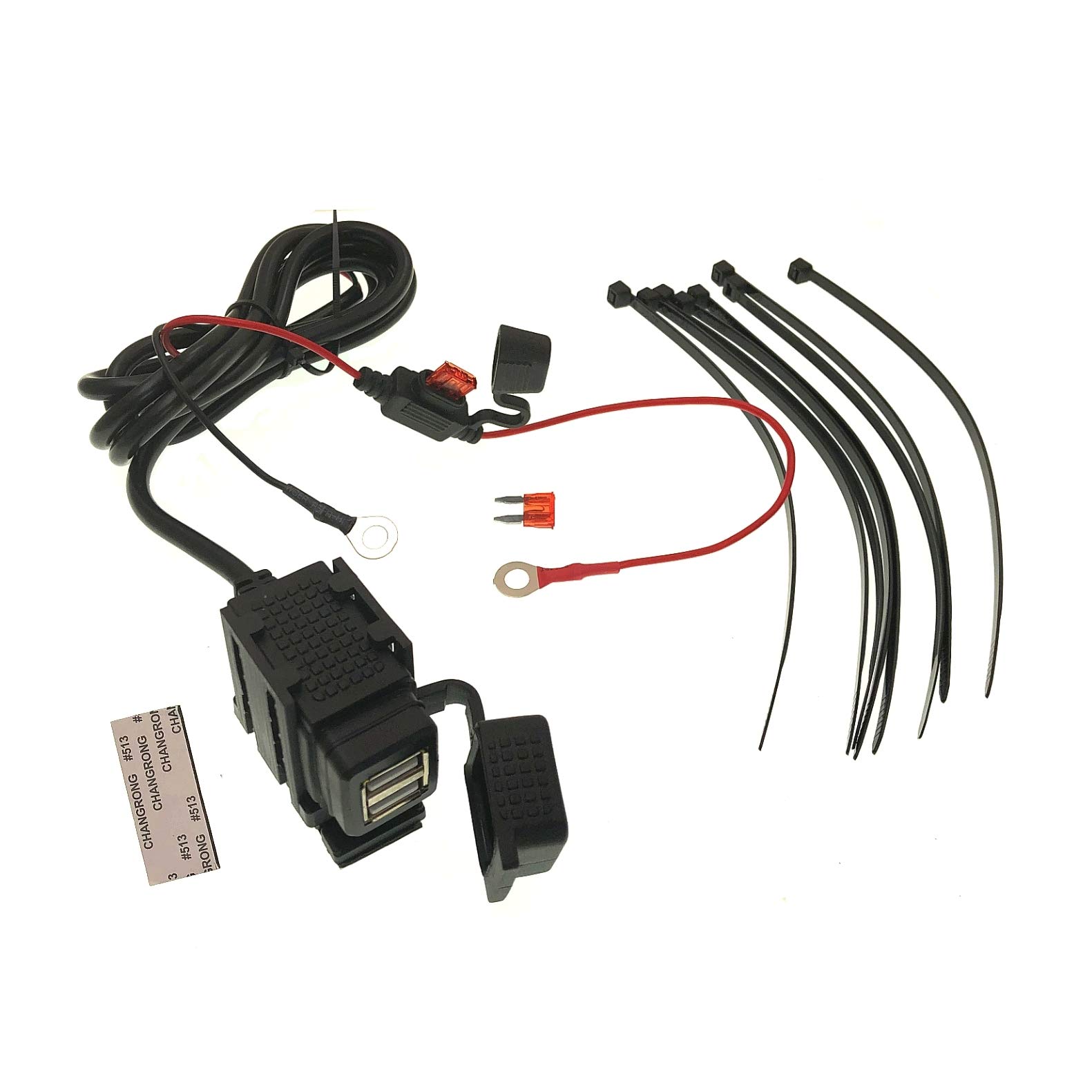 JZK 3.1A Motorrad Dual USB Ladegerät 12V-24V wasserdicht Motorrad Telefon Adapter Lenker Netzladegerät Versorgungsanschluss für Smartphone GPS mp4 JZK 3.1A Motorrad Dual USB Ladegerät 12V-24V wasserdicht Motorrad Telefon Adapter Lenker Netzladegerät Versorgungsanschluss für Smartphone GPS mp4 von JZK