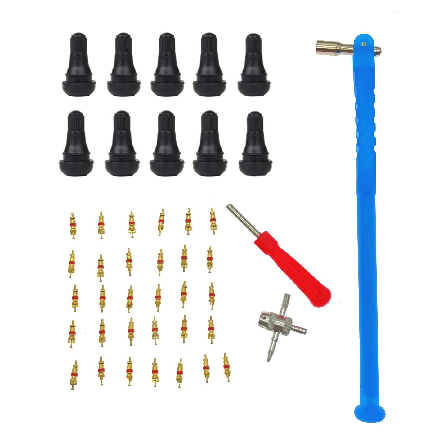 JZK 43 PCS Reifenventil Reparatur Werkzeug Kit für Auto Fahrrad Motorrad Reifenventilkern TR412 Reifenventilschaft Reifen Ventil Kern Entferner Reifen Ventil Abzieher Reifen Ventil Entfernen Werkzeug JZK 43 PCS Reifenventil Reparatur Werkzeug Kit für Auto Fahrrad Motorrad Reifenventilkern TR412 Reifenventilschaft Reifen Ventil Kern Entferner Reifen Ventil Abzieher Reifen Ventil Entfernen Werkzeug von JZK