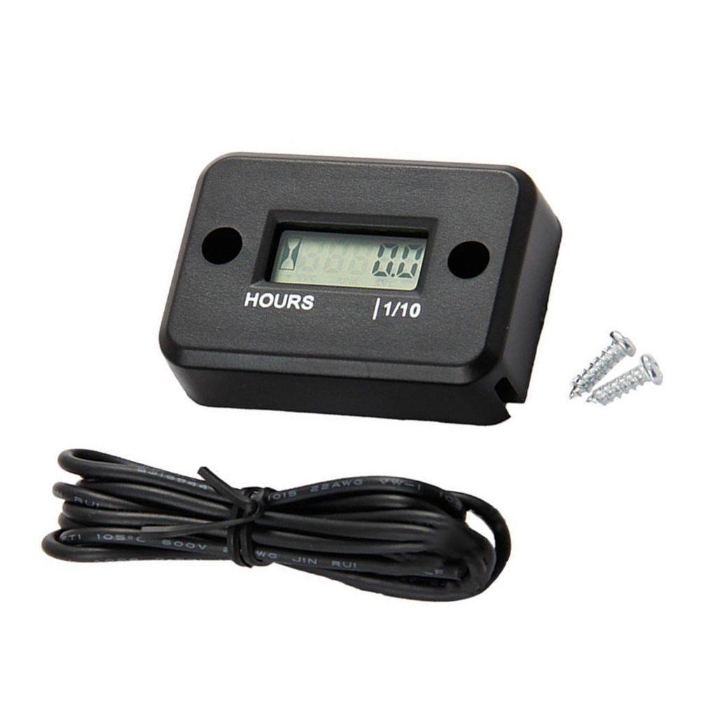 JZK Wasserdicht LCD Bildschirm Betriebsstundenzähler Stundenzähler für Motorrad ATV Schneemobil Boot JZK Wasserdicht LCD Bildschirm Betriebsstundenzähler Stundenzähler für Motorrad ATV Schneemobil Boot von JZK