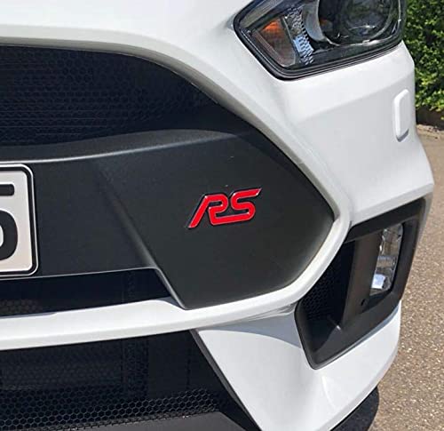 Gel-Embleme Inlays passend für Focus RS MK3 Front+Heck freie Farbwahl (Rot) von Jackplott