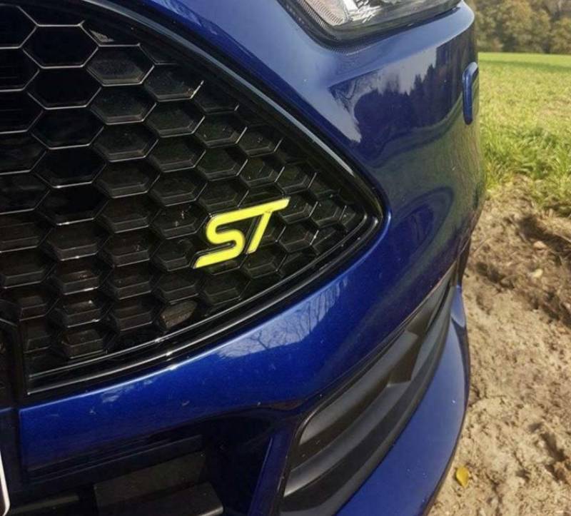 Focus ST MK3 Gel-Embleme Inlay Front+Heck freie Farbwahl (Grün) von Jackplott