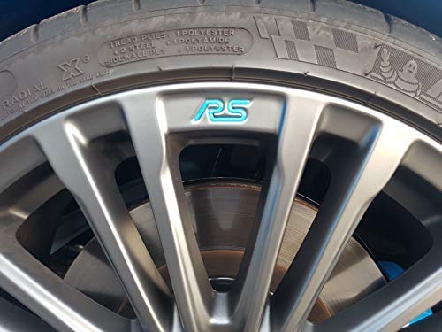 Jackplott Focus RS MK3 Gel-Embleme Inlays Felgen Logos (Blau) von Jackplott
