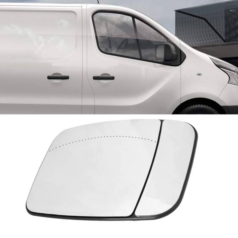 Außenspiegel-Auto-Tür-Elektroheizung Seitenflügel Spiegelglas Kompatibel mit Trafic, 95517329 (Größe : Right) von Jadeshay