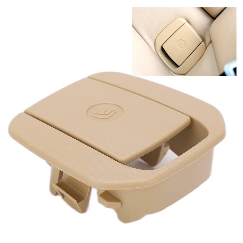 Jadeshay ISOFIX-Abdeckung Für Kindersitzverankerung Hinten, ISOFIX-Schlitz-Trimmknopf Für Rücksitz, Ersatz Für 1er 2er 3er 4er X1 F20 F21 F22 F23 F30 F31 F34 F35 F80 F32 F33 F36 E84 E87 E90 (Beige) von Jadeshay