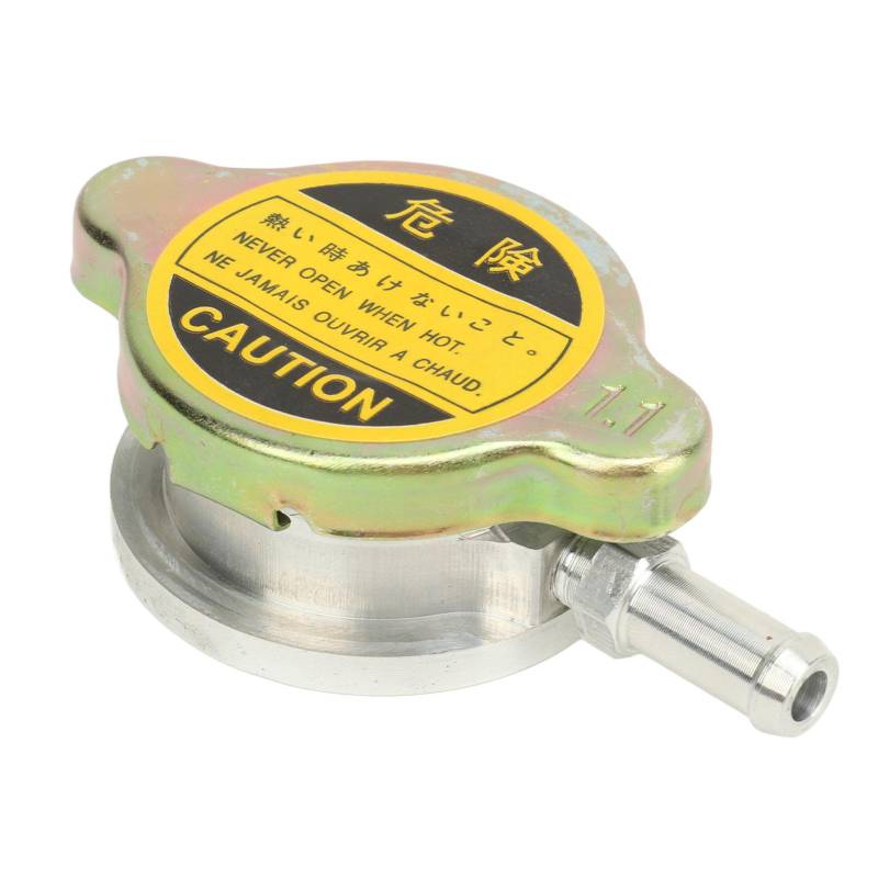 Jadeshay Kühler Einfüllstutzen Zum Anschweißen, 32 mm Innendurchmesser, Kühler Einfüllstutzen aus Aluminiumlegierung, Billet Mit 1,1-bar-Kappe von Jadeshay